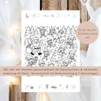 Wichtelbriefe Name personalisiert Kinder Wichtelgeschichte | Brief an den Weihnachtsmann | Wunschzettel Ausrucken | Weihnachtspost download