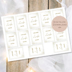 Druckvorlage Hochzeit Wunderkerzen & Knicklichter l Geburtstag Gastgeschenk I Mitbringsel Geschenk Party I Vorlage zum Ausdrucken PDF
