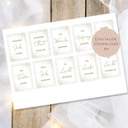 Druckvorlage Silvester Wunderkerzen & Knicklichter l Geburtstag Gastgeschenk l Neujahr Geschenk Mitbringsel Party I Vorlage Ausdrucken PDF