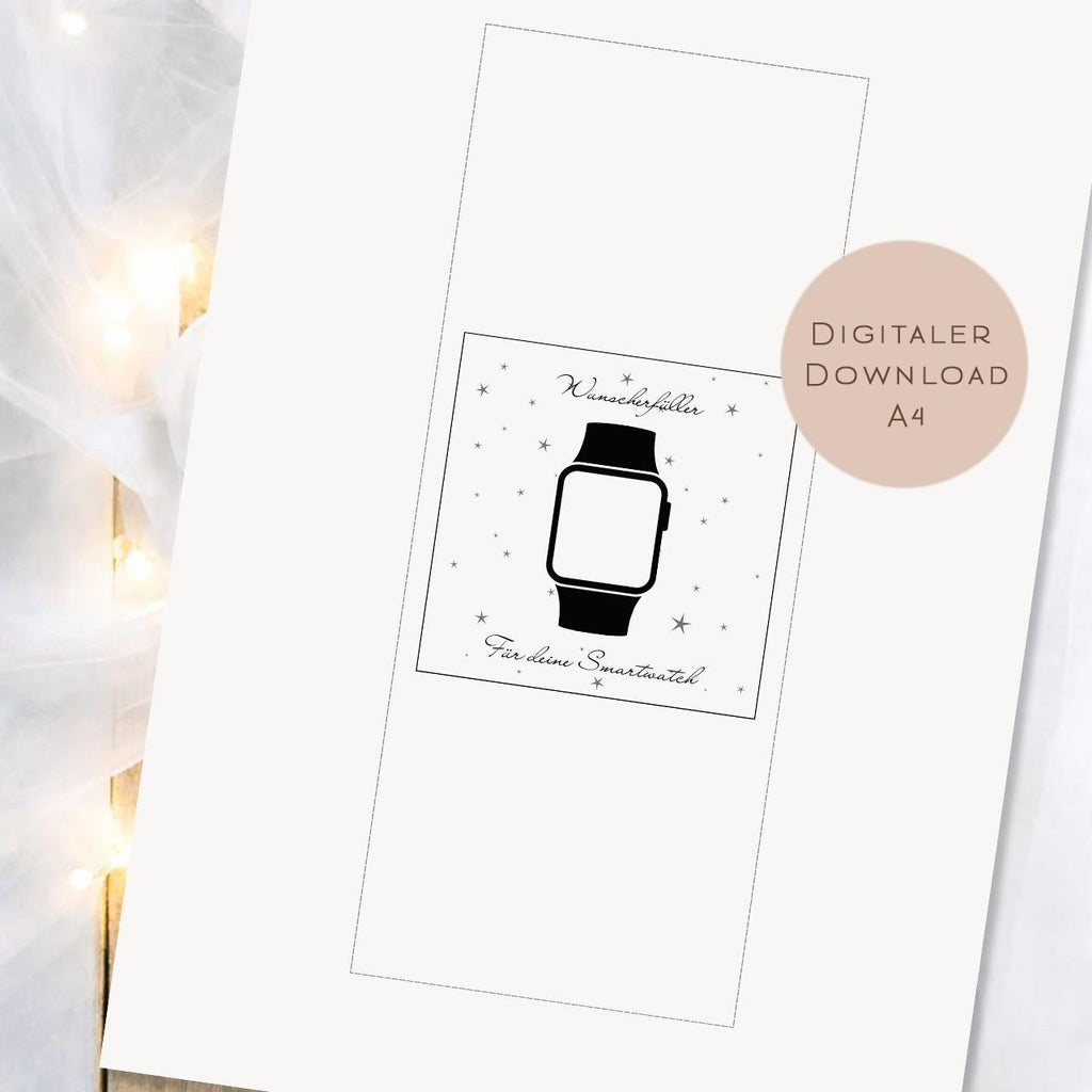 Druckvorlage Geldgeschenk Uhr | Schokoladenbanderole zum Ausdrucken | Geld kreativ verschenken | Geschenkidee für Schokolade Ritter Sport