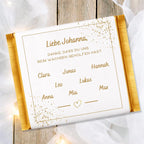 Druckvorlage Abschiedsgeschenk Erzieherin Kinder Name | Schokoladenbanderole Kita Geschenk | Geschenkidee Ausdrucken PDF Download