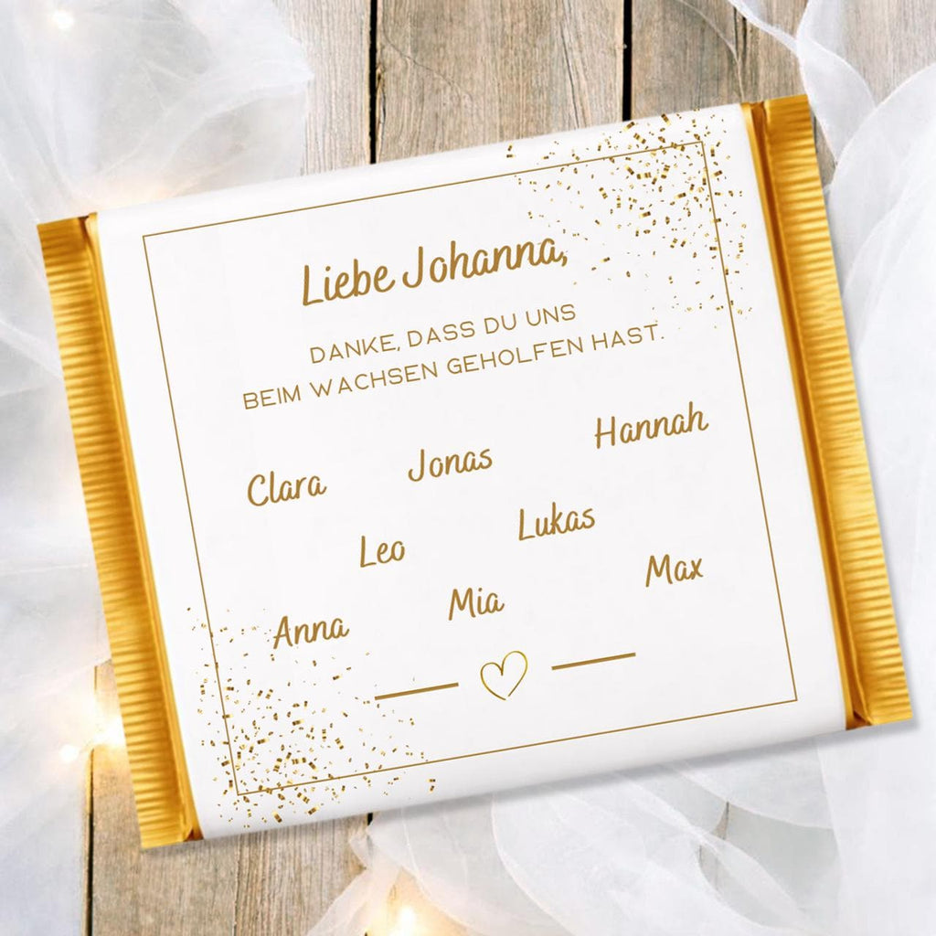 Druckvorlage Abschiedsgeschenk Erzieherin Kinder Name | Schokoladenbanderole Kita Geschenk | Geschenkidee Ausdrucken PDF Download