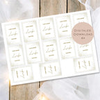 Druckvorlage Hochzeit Wunderkerzen & Knicklichter l Geburtstag Gastgeschenk I Mitbringsel Geschenk Party I Vorlage zum Ausdrucken PDF