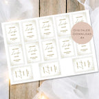 Druckvorlage Hochzeit Wunderkerzen Knicklicht l Brautpaar Name personalisiert I Mitbringsel Geschenk Hochzeitsdatum I Vorlage Ausdrucken PDF