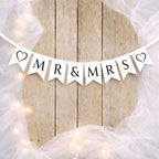 Druckvorlage MR & MRS Girlande Hochzeit l Hochzeitsgirlande Download I Wimpelkette Verlobung I Wimpel Hochzeitsdeko Kirche Ausdrucken PDF