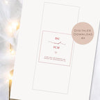 Druckvorlage Valentinstag Liebe | Schokoladenbanderole | Liebeserklärung Geschenk | Kleine Geschenkidee zum Ausdrucken du & ich PDF Download