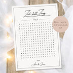 Druckvorlage Gutschein Zeit statt Zeug Name personalisiert | Wortsuchrätsel Geschenk | Geburtstag I Geschenkidee Ausdrucken PDF Download