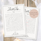 Druckvorlage Gutschein Zeit statt Zeug Name personalisiert | Wortsuchrätsel Geschenk | Geburtstag I Geschenkidee Ausdrucken PDF Download