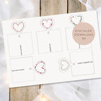 Druckvorlage Duplo Valentinstag Liebe Hochzeitstag | Liebeserklärung Geschenk | Kleine Geschenkidee Jahrestag zum Ausdrucken  PDF Download