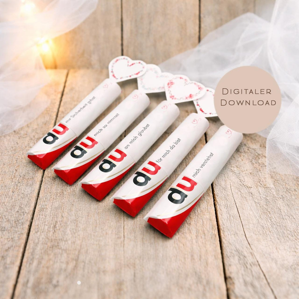 Druckvorlage Duplo Valentinstag Liebe Hochzeitstag | Liebeserklärung Geschenk | Kleine Geschenkidee Jahrestag zum Ausdrucken  PDF Download