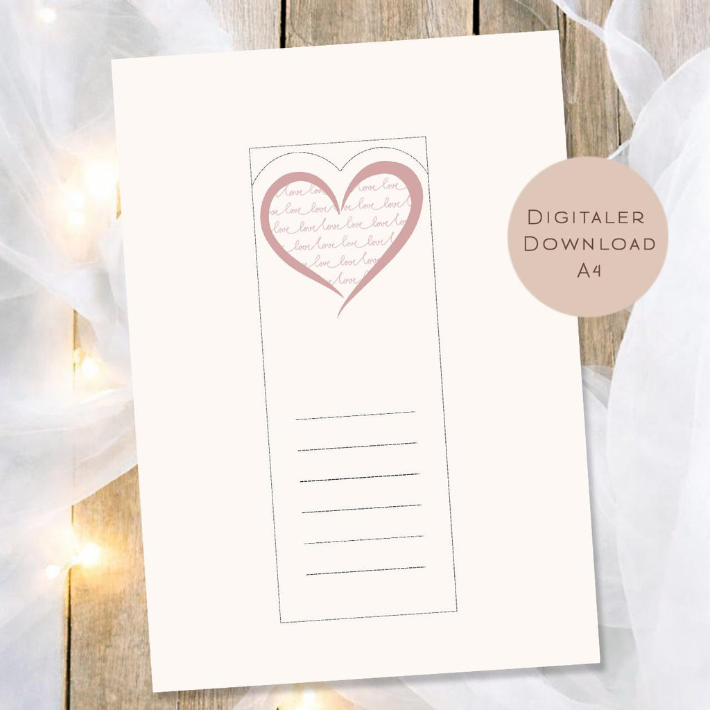 Druckvorlage Duplo Liebe Valentinstag Hochzeitstag | Liebeserklärung Geschenk | Kleine Geschenkidee Jahrestag zum Ausdrucken  PDF Download