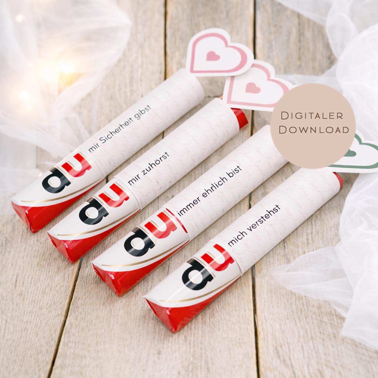 Druckvorlage Duplo Liebe Valentinstag Hochzeitstag | Liebeserklärung Geschenk | Kleine Geschenkidee Jahrestag zum Ausdrucken  PDF Download