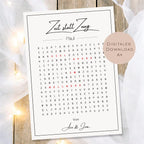 Druckvorlage Gutschein Zeit statt Zeug Name personalisiert | Wortsuchrätsel Geschenk | Geburtstag I Geschenkidee Ausdrucken PDF Download