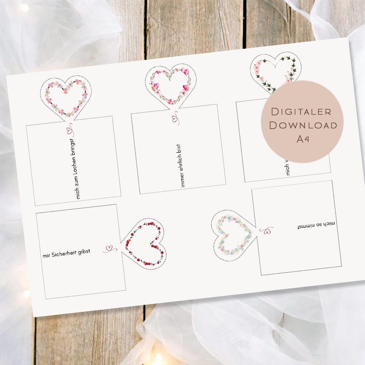 Druckvorlage Duplo Valentinstag Liebe Hochzeitstag | Liebeserklärung Geschenk | Kleine Geschenkidee Jahrestag zum Ausdrucken  PDF Download