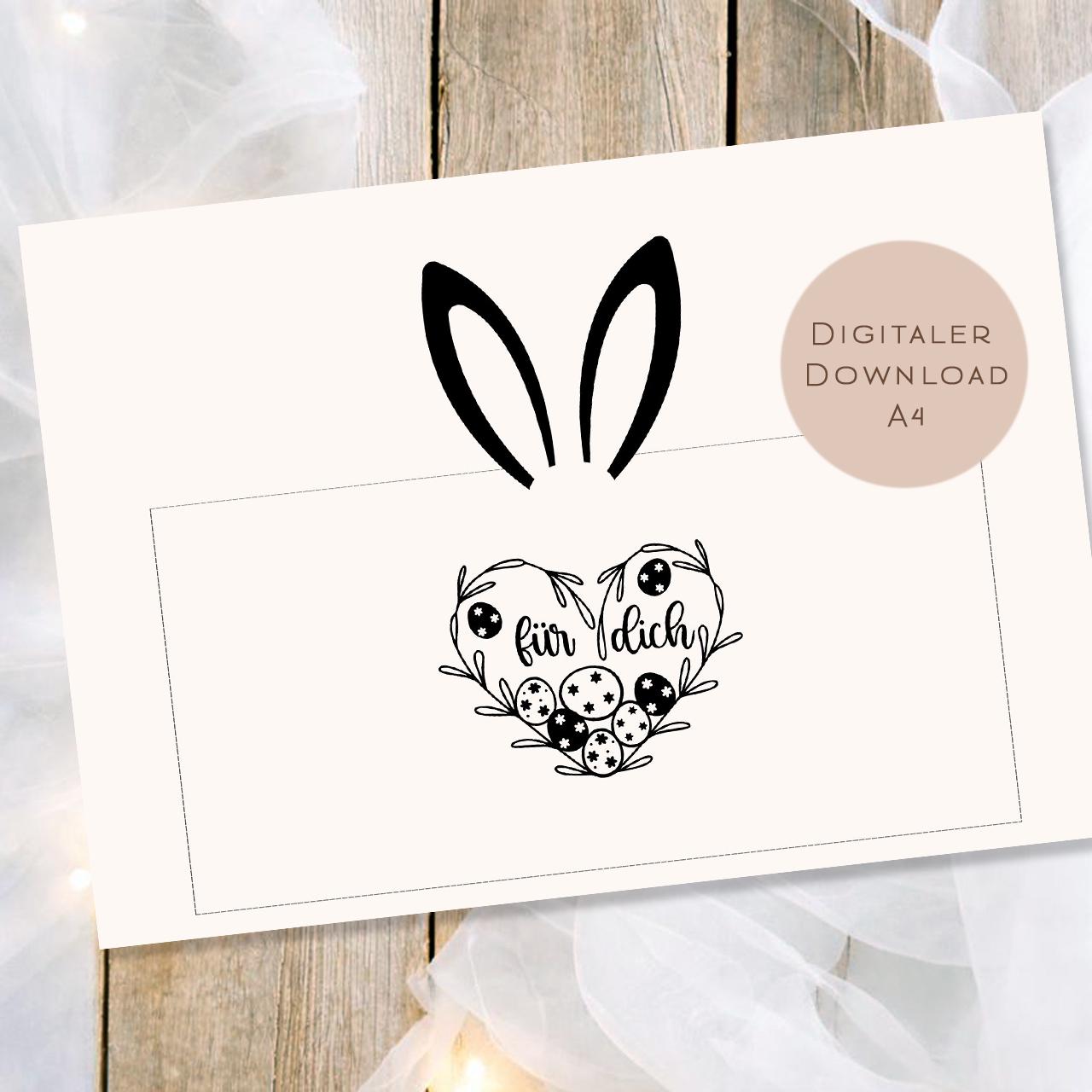 Druckvorlage Duplo Ostern | Osterhase Geschenk | Kleine Geschenkidee zum Osterfest zum Ausdrucken für den Osterkorb PDF Download