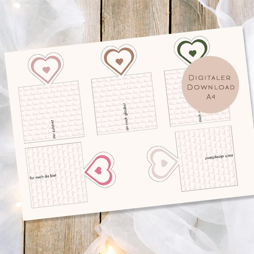 Druckvorlage Duplo Liebe Valentinstag Hochzeitstag | Liebeserklärung Geschenk | Kleine Geschenkidee Jahrestag zum Ausdrucken  PDF Download