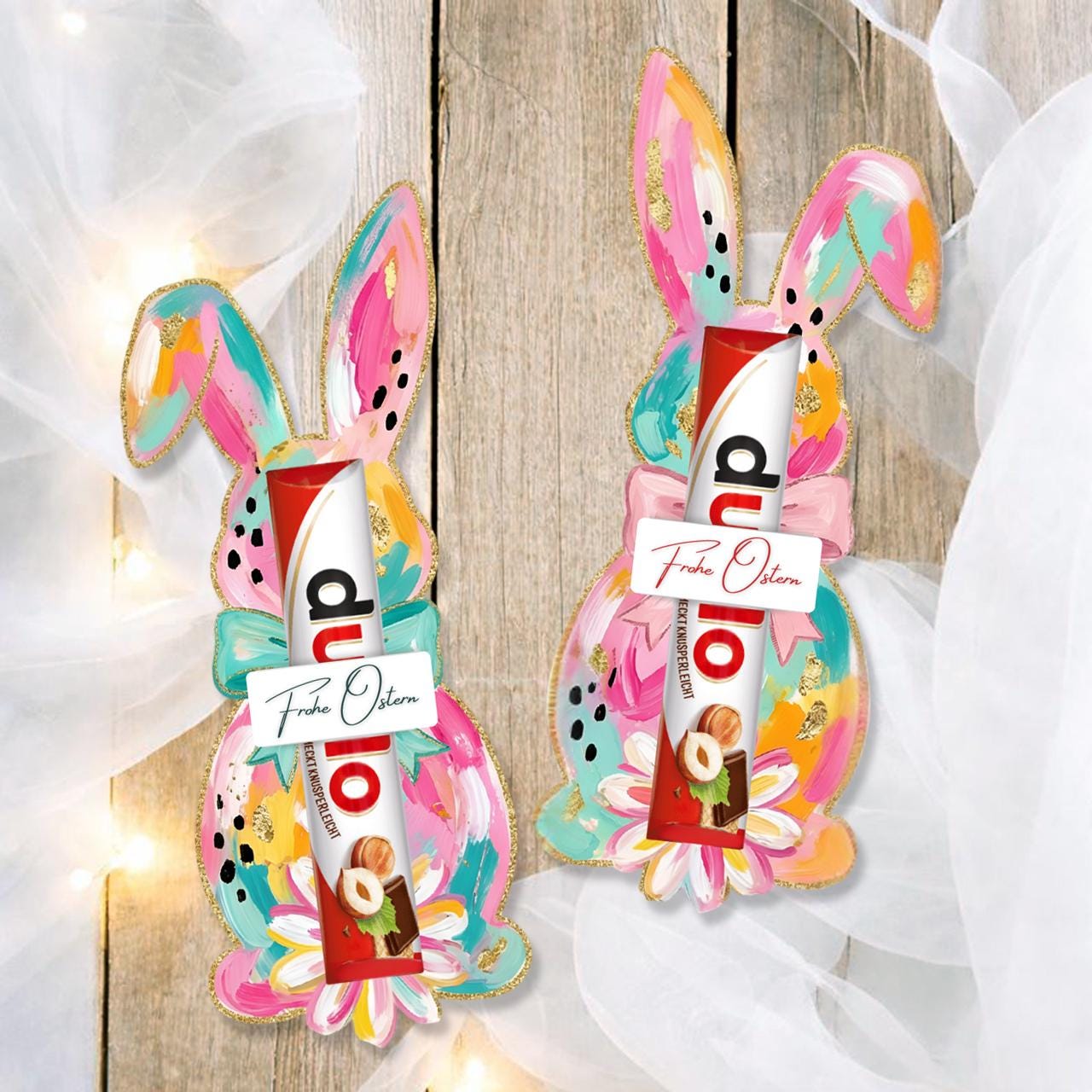 Druckvorlage Duplo Ostern | Osterhase Geschenk | Kleine Geschenkidee zum Osterfest zum Ausdrucken für den Osterkorb PDF Download