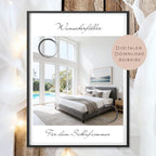 Geldgeschenk Schlafzimmer mit Boxspringbett l Umzug Geld schenken l Möbel Geburtstagsgeschenk l Hausbau Gutschein Geschenk Wunscherfüller
