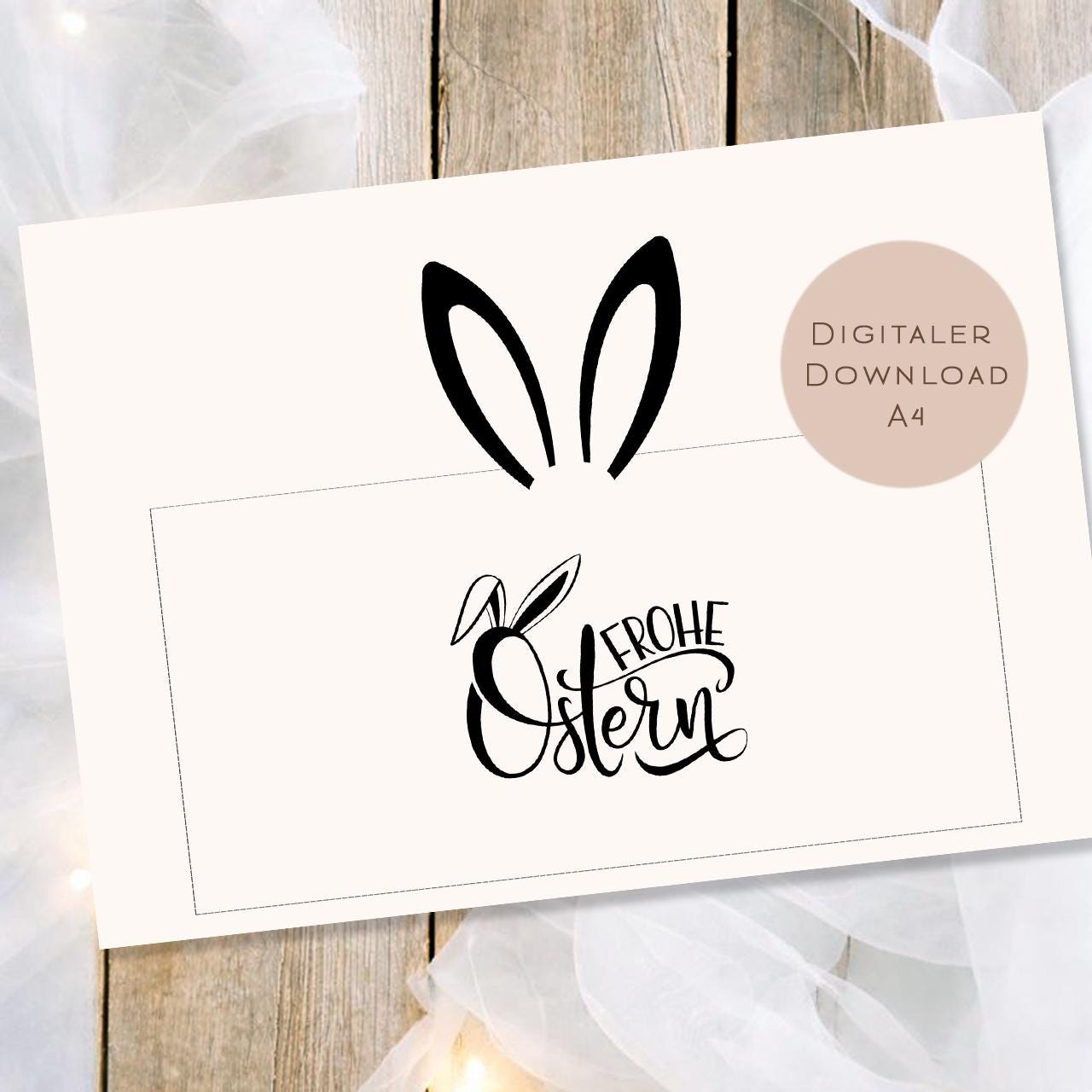 Druckvorlage Duplo Ostern | Osterhase Geschenk | Kleine Geschenkidee zum Osterfest zum Ausdrucken für den Osterkorb PDF Download