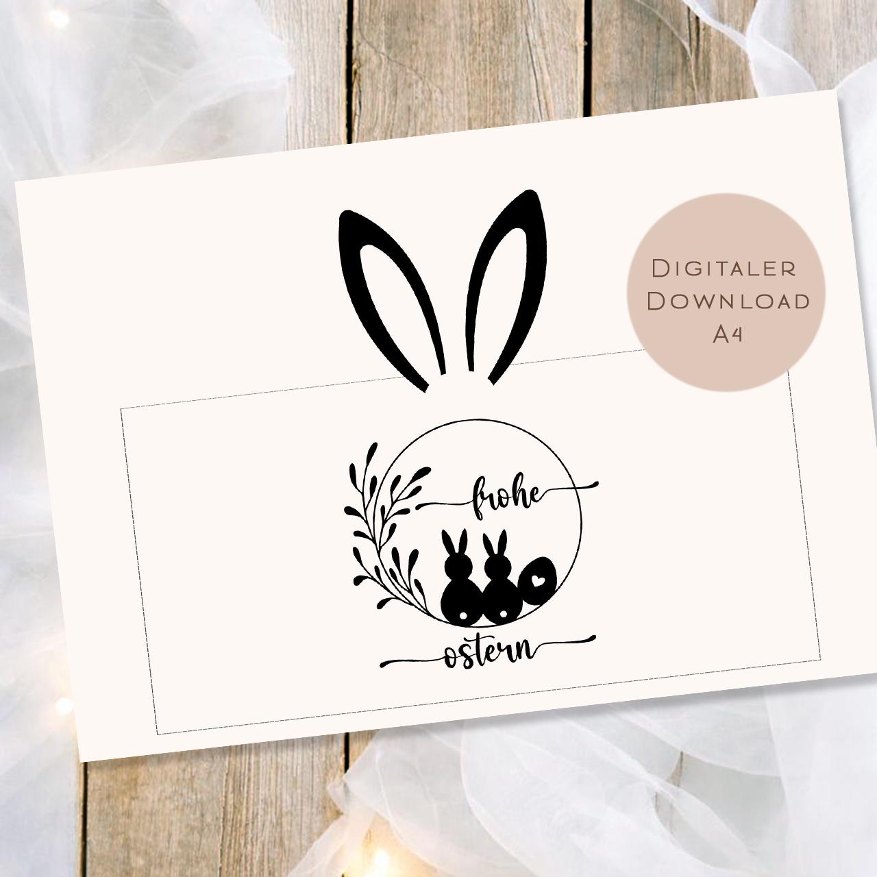 Druckvorlage Duplo Ostern | Osterhase Geschenk | Kleine Geschenkidee zum Osterfest zum Ausdrucken für den Osterkorb PDF Download