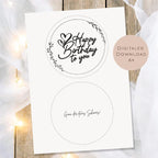 Druckvorlage Schüttelkarte Geburtstag | Geschenk Geld Gutschein schenken | Geldgeschenk Happy Birthday Karte zum Ausdrucken PDF Download
