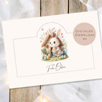 Druckvorlage Duplo Ostern | Osterhase Geschenk | Kleine Geschenkidee zum Osterfest zum Ausdrucken für den Osterkorb PDF Download