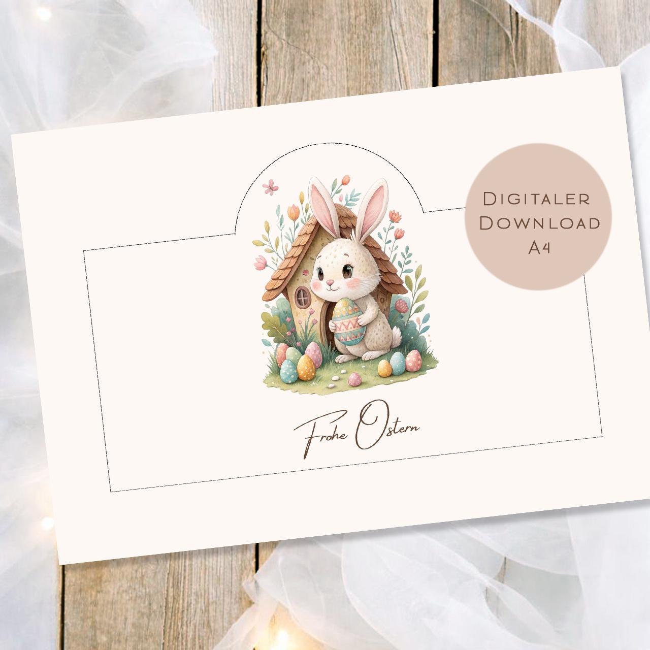 Druckvorlage Duplo Ostern | Osterhase Geschenk | Kleine Geschenkidee zum Osterfest zum Ausdrucken für den Osterkorb PDF Download