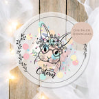 Druckvorlage Schüttelkarte Ostern | Osterhase Geschenk Geld Gutschein | Geldgeschenk Osterfest zum Ausdrucken für den Osterkorb PDF Download