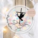 Druckvorlage Schüttelkarte Taufe | Geschenk Geld Gutschein schenken | Geldgeschenk Taube Kreuz Fische Karte zum Ausdrucken PDF Download