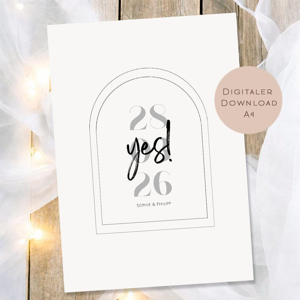 Hochzeitsgeschenk Schüttelkarte Hochzeit | Geldgeschenk Brautpaar Gutschein | personalisiert mit Name Geld schenken Ausdrucken PDF Download