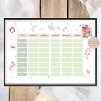 Druckvorlage Stundenplan Pferd Name personalisiert | Geschenk Schulanfang | Geschenkidee Schultüte Einschulung Ausdrucken PDF Download