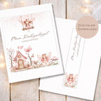 Druckvorlage Kindergarten Ordner Krippe Fee Reh Name personalisiert | Kita Sammelmappe I Ringordner Kindergartenzeit Ausdrucken Download