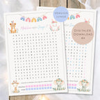 Druckvorlage  Mädchen oder Junge ? Baby Shower Suchrätsel | Geschlecht Orakel Babyparty Gender Reveal | PDF Download Ausdrucken Version Boy