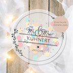 Hochzeitsgeschenk Schüttelkarte Hochzeit | Geldgeschenk Brautpaar Gutschein | personalisiert mit Name Geld schenken Ausdrucken PDF Download