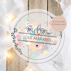 Druckvorlage Hochzeitsgeschenk Schüttelkarte Hochzeit | Geschenk Brautpaar Geld Gutschein | Geldgeschenk Mr & Mrs Ausdrucken PDF Download