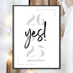 Hochzeit Poster Name Datum A4 A3 | Hochzeitsgeschenk Name personalisiert | Brautpaar Geldgeschenk Hochzeit Geschenk Richtfest Geld schenken