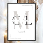 Hochzeit Poster Name Datum A4 A3 | Hochzeitsgeschenk Name personalisiert | Brautpaar Geldgeschenk Hochzeit Geschenk Richtfest Geld schenken
