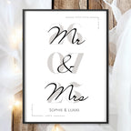 Hochzeit Poster Name Datum A4 A3 | Hochzeitsgeschenk Name personalisiert | Brautpaar Geldgeschenk Hochzeit Geschenk Richtfest Geld schenken